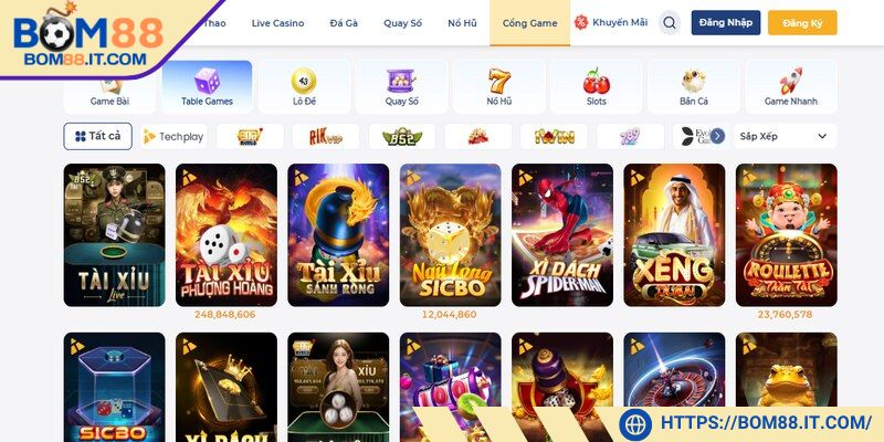 Table games là sự lựa chọn lý tưởng